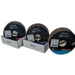 Inland 3D Printer Filament Lot PLA+ PETG Carbon Fiber 1.75mm & 2.85mm 1kg Spools